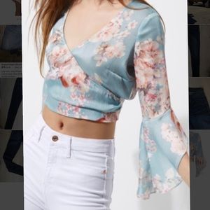 River Island Floral Crop Top